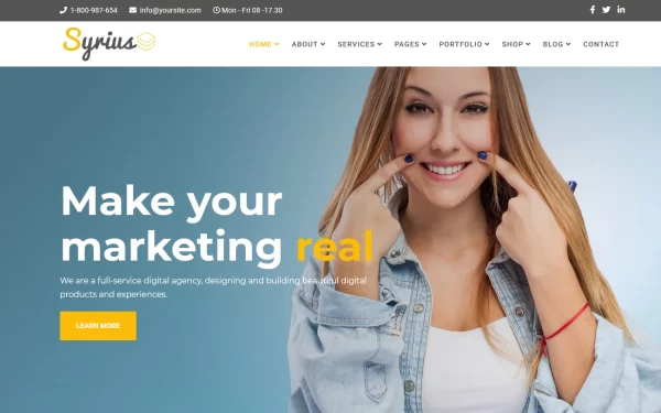 Syrius - SEO Digital Agency syrius seo digital agency creative joomla 4 template 220520 original